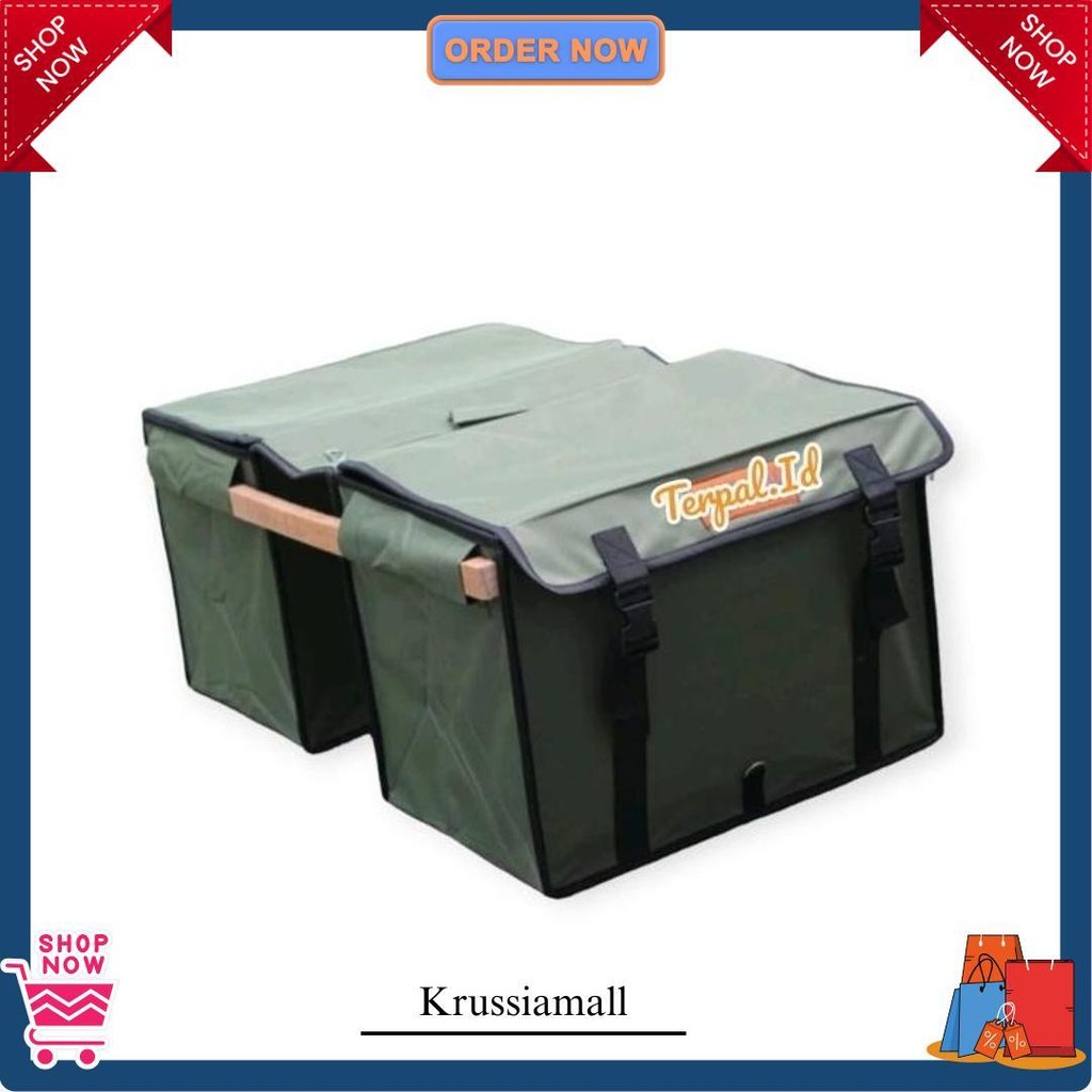 Tas Obrok Motor Bahan Terpal Jeep. Tas Kurir Premium. Tas Pos. Tas Keranjang Motor. Tas Ronjot Motor