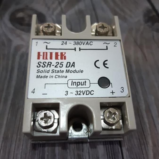 Promo SSR Solid State relay 25A Fotek SSR 25DA 25 Ampere 24 380V 220V AC COD