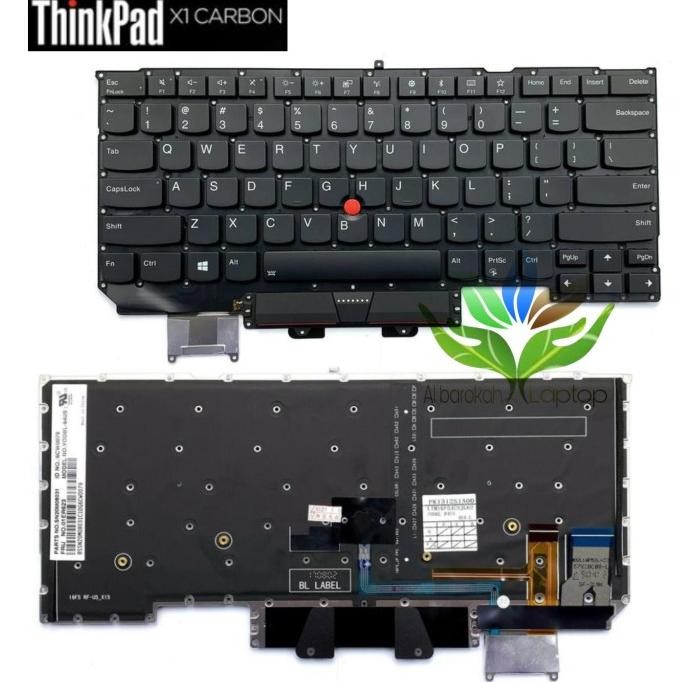 Keyboard Lenovo Thinkpad X1 Carbon Gen 6Th 2018 20Kg 20Kh 01Er623 New Stok
