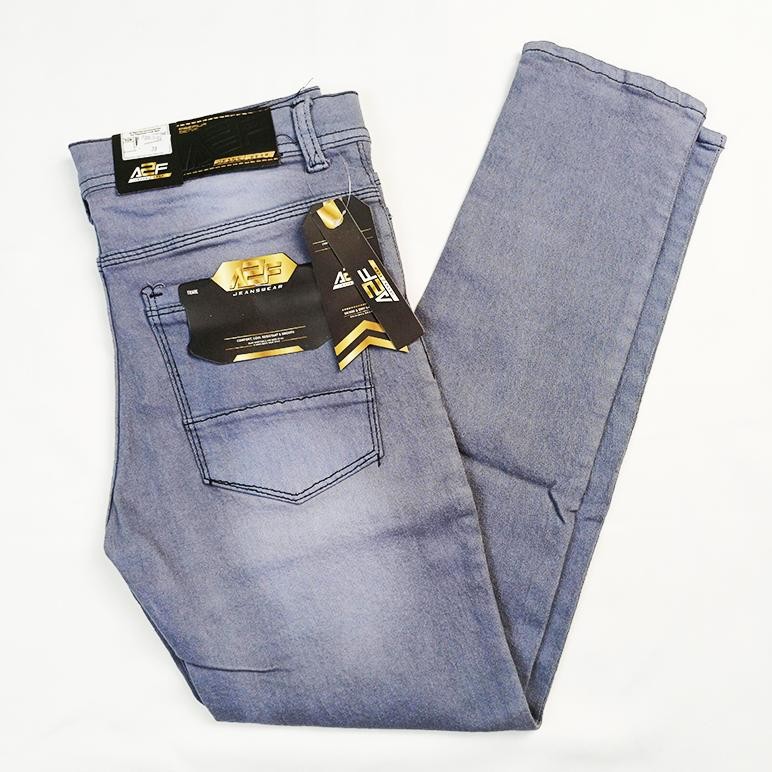 Celana Stretch Soft Jeans Slim Fit Pria Ukuran 27-38 Bahan Premium Denim