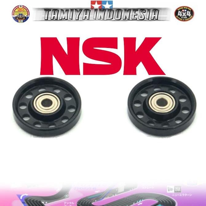Promo REP TAMIYA 95301 13mm LIGHWEIGHT ALUMINUM ROLLERS RINGLESS BLACK - NSK COD