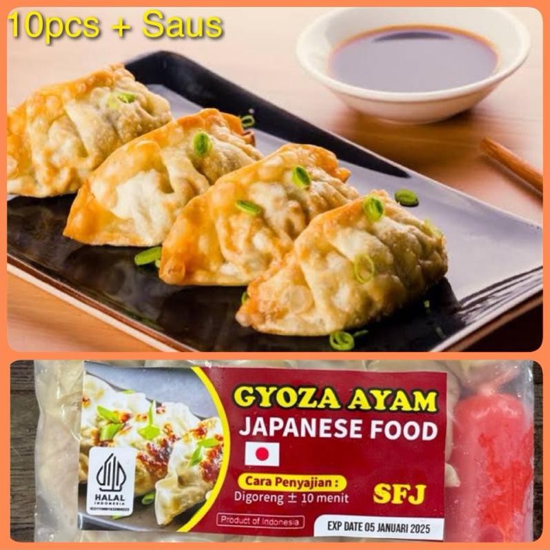 

Premium Gyoza Ayam 10 Pcs+Saus By Sfj Prermium