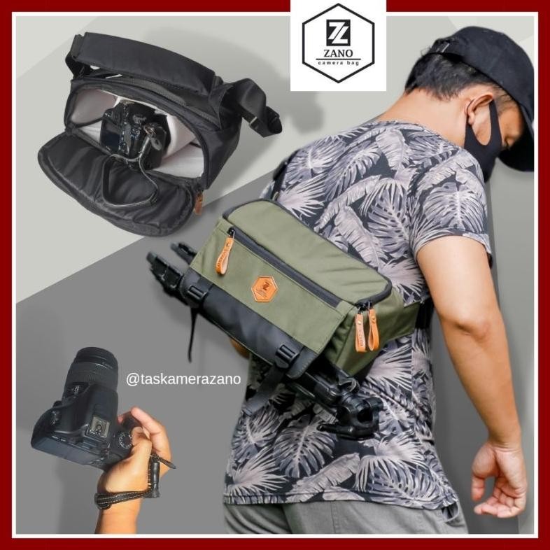 Tas kamera dslr mirorrless waistbag zano w1