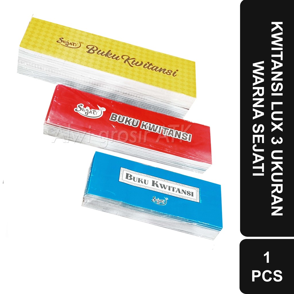 

Kwitansi Lux 3 Ukuran Sejati Berwarna | 1 Pcs
