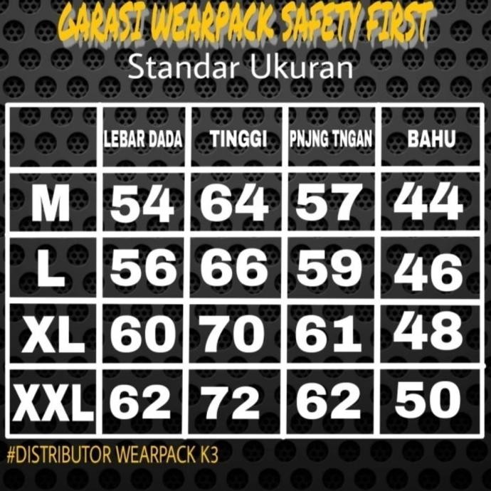 Baju wearpack Safety Atasan/APD K3/pakaian kerja/COKLAT SUSU