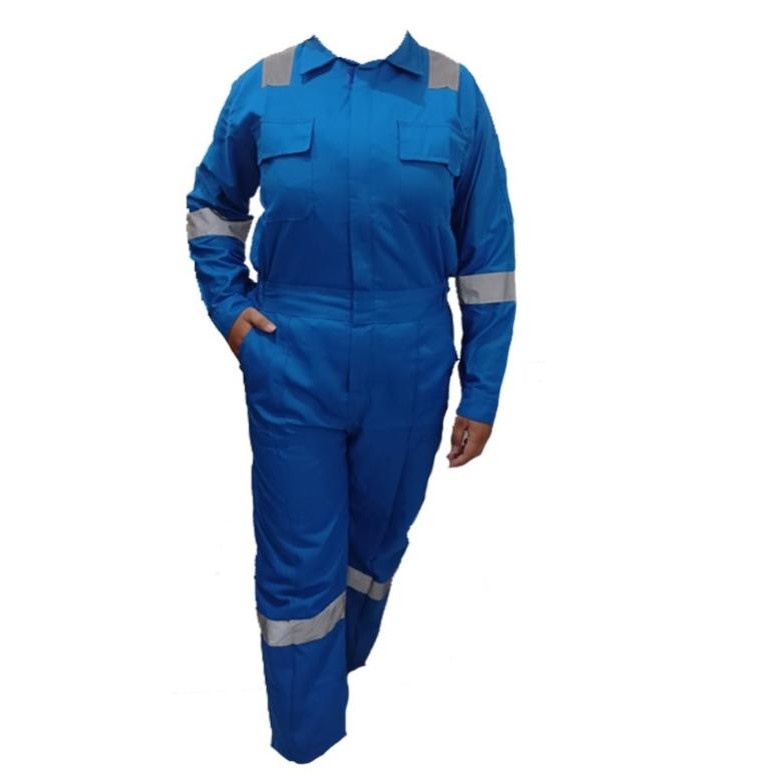 Baju Wearpack / Seragam Safety / Terusan wearpack warna Biru Pertamina