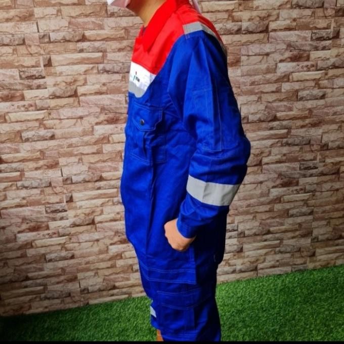 wearpack seragam kerja Pertamina/ Atasan kemeja kerja Pertamina