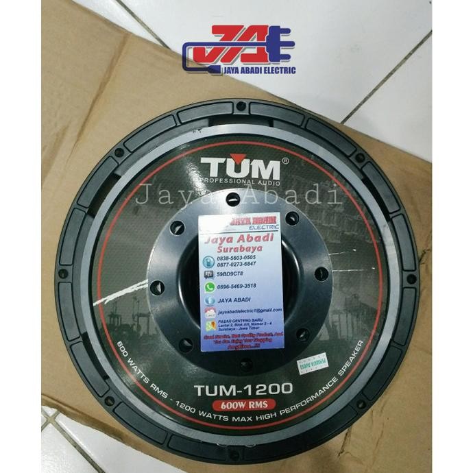 Speaker Komponen WOOFER TUM TM 1200