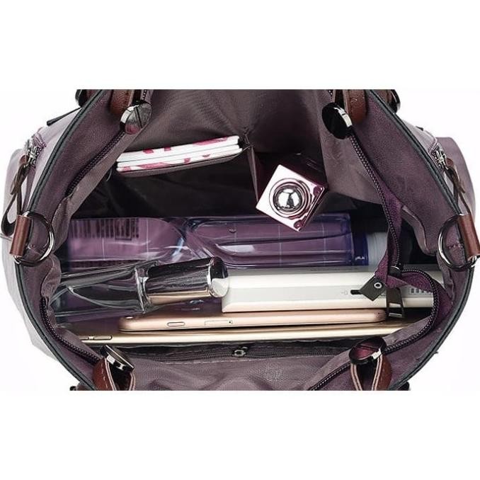 Tote Bag Kapasitas Besar BQ2494 Handbag Impor Tas Wanita Kerja Kantor