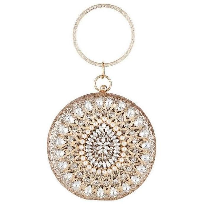 KoreaBag Tas Bulat Tas Pesta Wanita STD12101 Tas Selempang Cewek Elegan Handbag Wanita Berkualitas