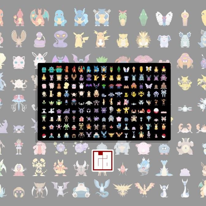 TCG Playmat / Mouse Pad Gaming Pokemon - Pokemon 151