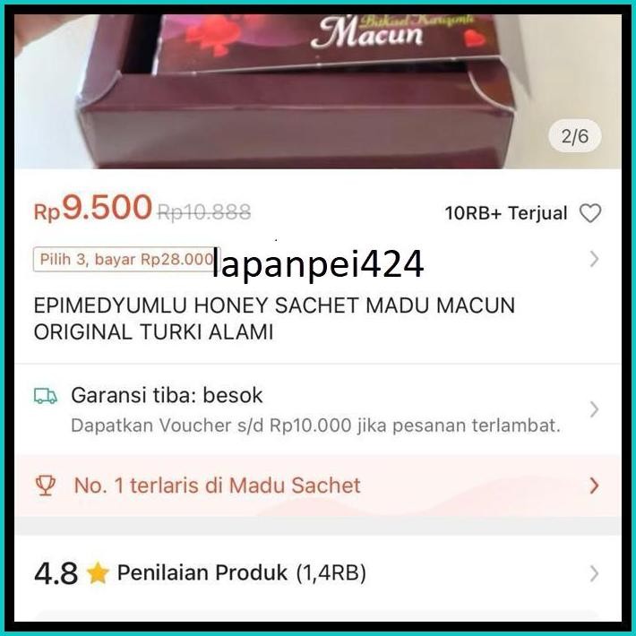 

MADU MACUN EPIMEDYUMLU SACHET TURKI