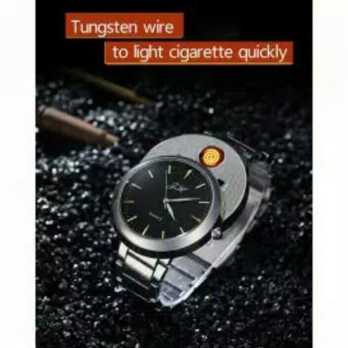 Zhuoheng Jam Tangan Mancis Korek Api Elektrik USB Rechargeable