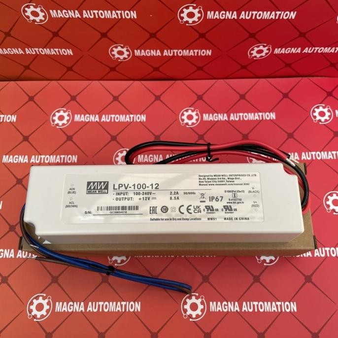 Spesial Power Supply Meanwell Lpv-100-12 12V 8.3A Mean Well Led Driver