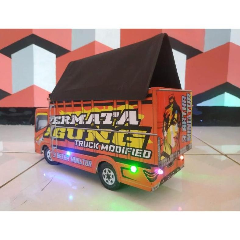 Miniatur Truk Oleng Kayu permata agung murah
