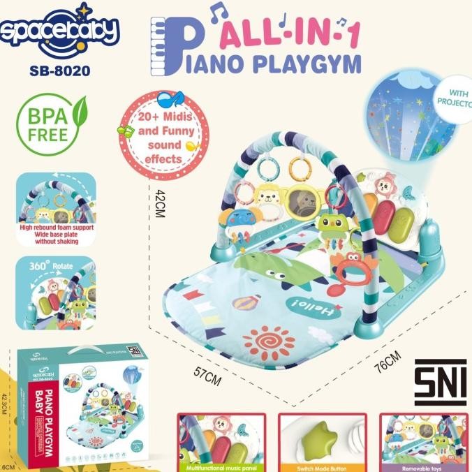 Matras Bayi SPACEBABY SB 8020 Baby Playgame Mainan Piano
