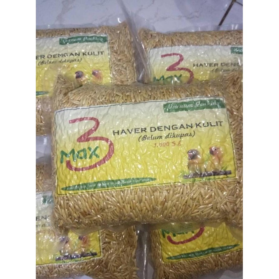 

Haver non kupas ( dengan kulit ) haverseeds ( oat ) 3 max 1kg