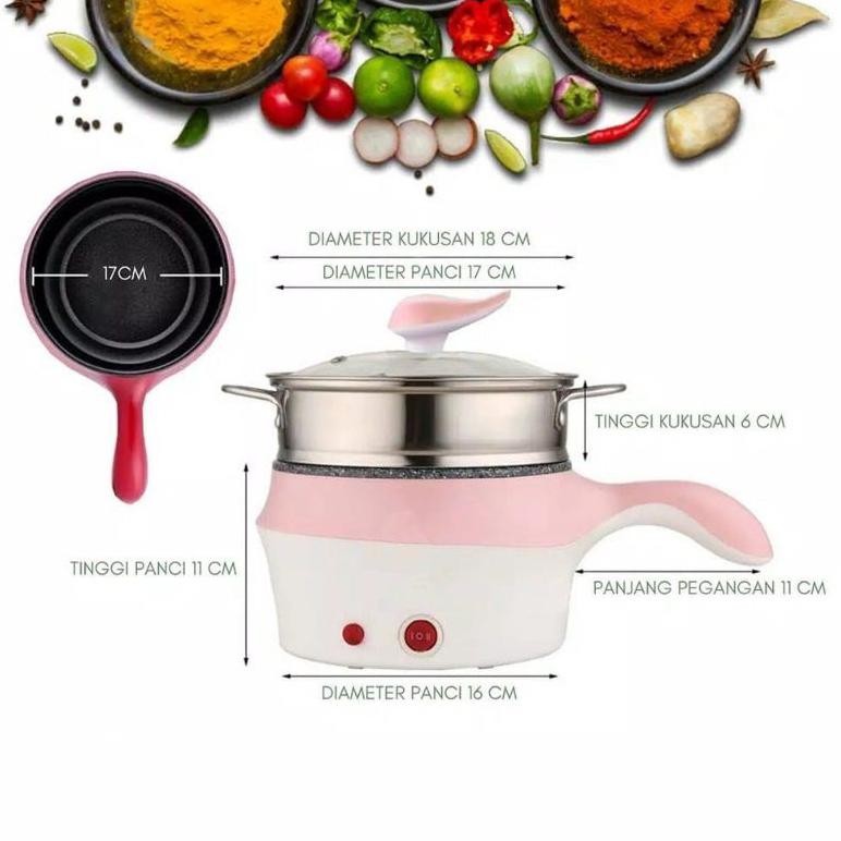 panci listrik serbaguna/Panci elektrik portable