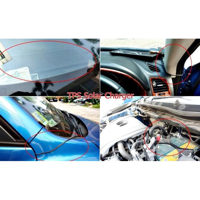Charger Aki Mobil Motor 12V Tenaga Surya Matahari TPS