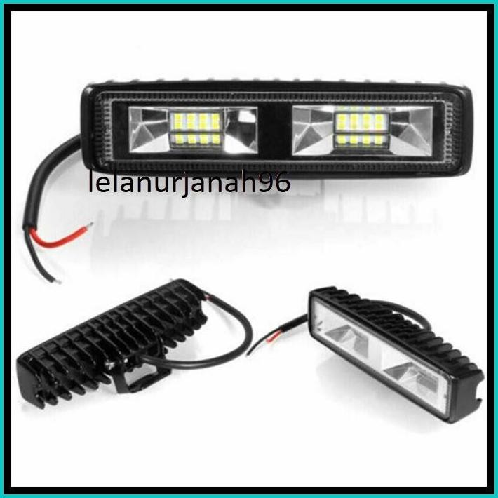 1PC LAMPU TEMBAK SOROT 12 MATA 50 WATT 6000K 12-24V ANTI PANAS LAMPU SOROT FOGLAMP MOTOR MOBIL TEMBU