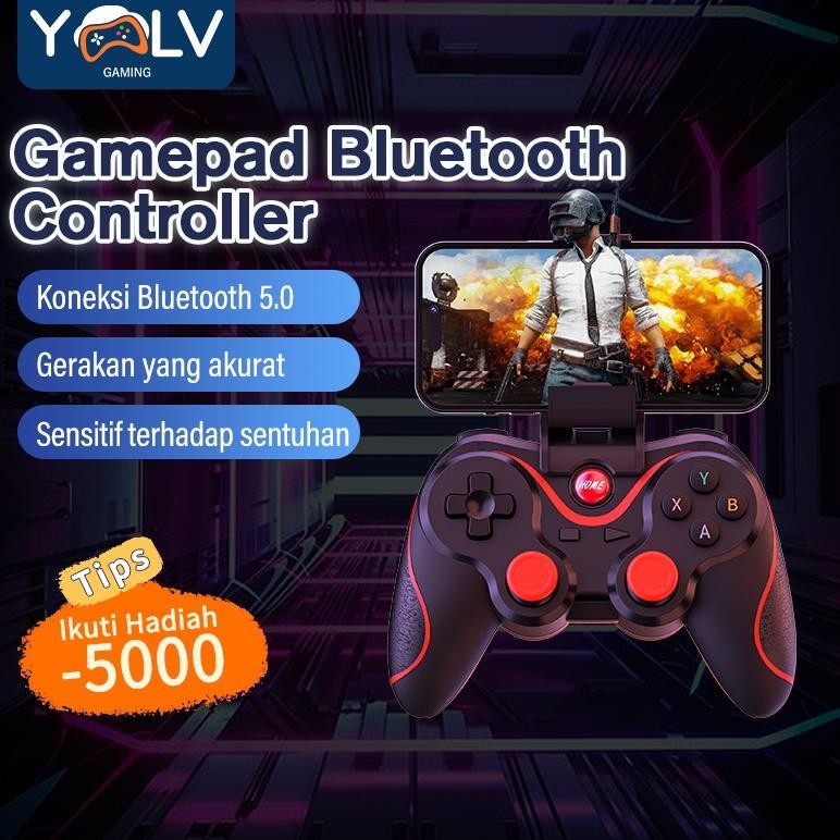 PG YLV Gamepad Bluetooth Controller Kompatibel dengan dekoder Android Gamepad Bluetooth Controller