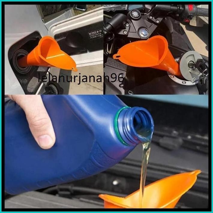 CORONG OLI PANJANG CORONG MINYAK BENSIN AIR SERBAGUNA CORONG PLASTIK UNTUK MOTOR / MOBIL