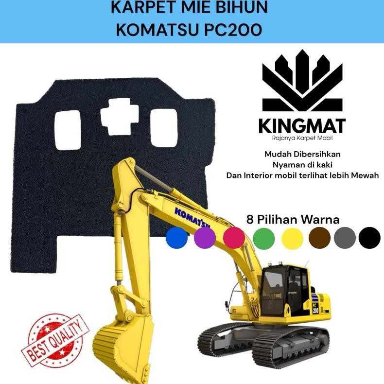 karpet excavator Komatsu PC 200