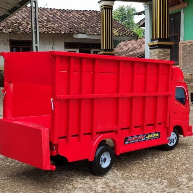 Mainan mobil truk kayu jumbo miniatur truck oleng mobilan anak