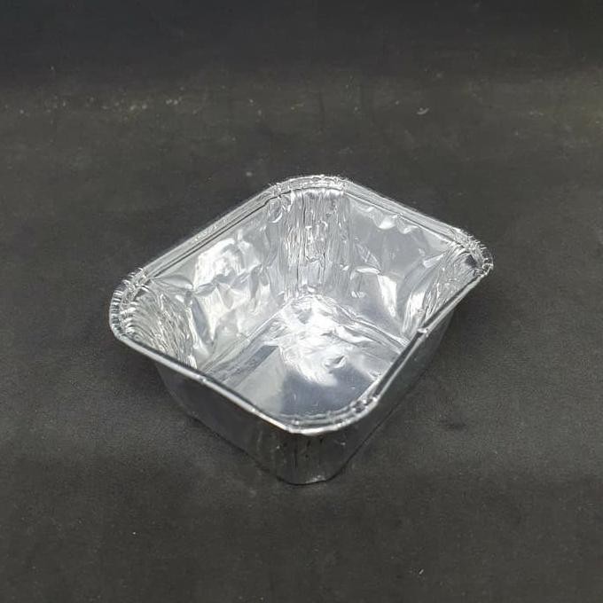 Alumunium Foil Cup Tray BX 0350 / BX-350 / BX350 + TUTUP PLASTIK isi 100