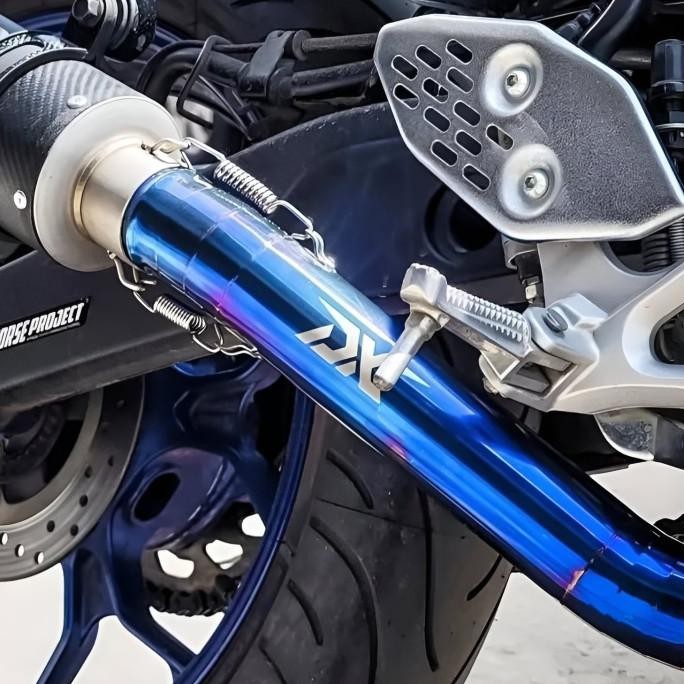 Leher header DX blue Ninja250FI New Ninja250 CBR250 CBR R25 RR mono