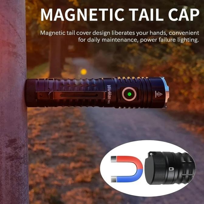 Murah Wurkkos Ts22 4500 Lumens 191 Meters 21700 Flashlight Senter