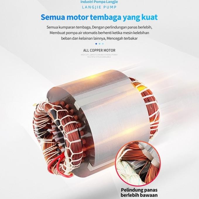 Murah Pompa Pendorong 150 Watt Mesin Pompa Otomatis / Booster Air Pendorong Otomatis/Rumah Tangga Ot