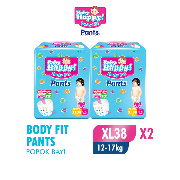 Baby Happy Pants Popok Bayi Celana XL 38 x2