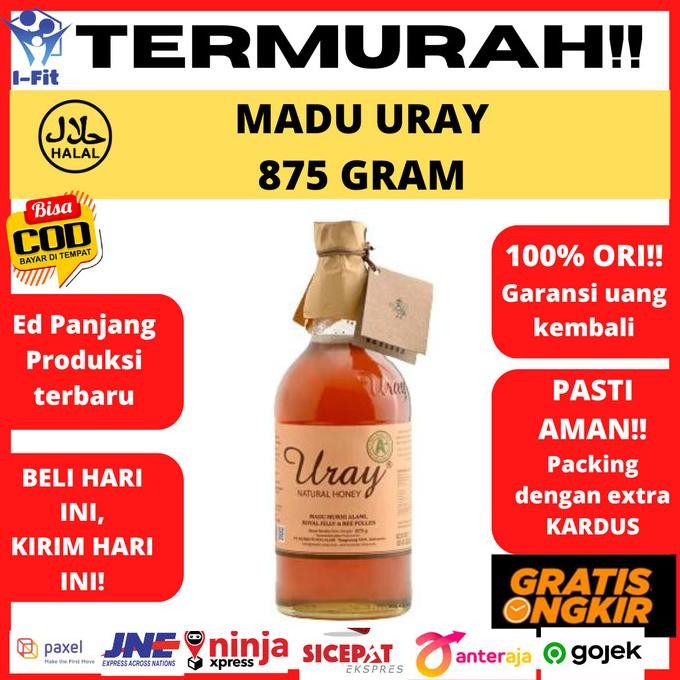 

Madu Uray 875 Gram Madu Lebah Hutan 100% Raw Natural Honey 875 Gr Terlaris