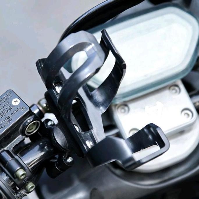 MOTOWOLF BOTTLE HOLDER TEMPAT DUDUKAN BOTOL MINUM SEPEDA DAN MOTOR TEMPAT BOTOL AIR MINUM STANG SPIO