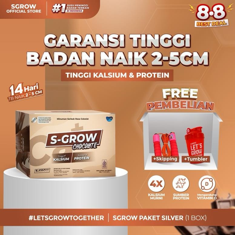 

Spesial/ S Grow - Susu Peninggi Badan Untuk Remaja Dan Dewasa Rasa Chocolate Free Skipping & Tumbler {Terbaru/Terlaris/Tergcor/Kekinian}