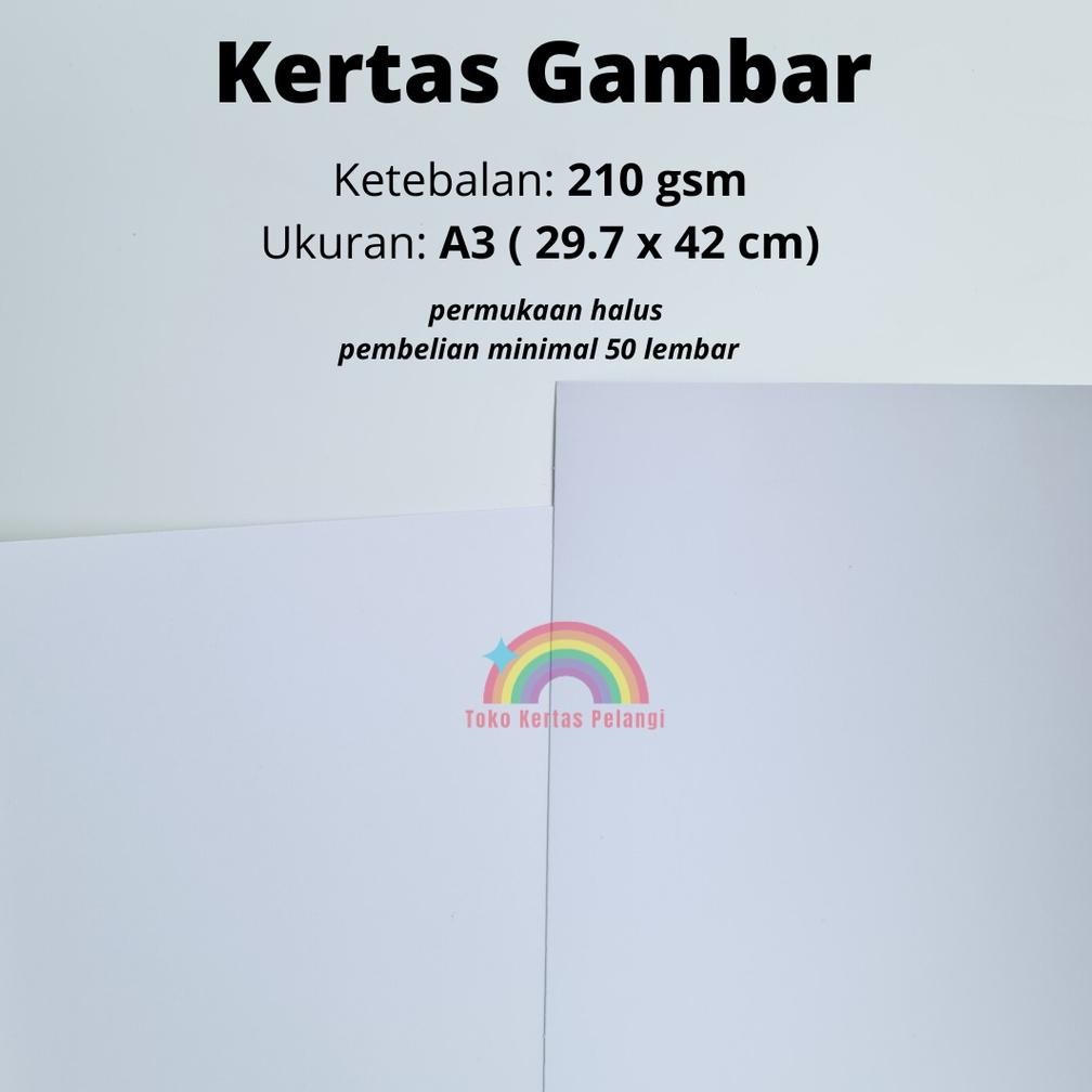 

NEW KERTAS GAMBAR A3 TEBAL 210 GSM PER 25 PCS GOOD PRODUK SIAP KIRIM