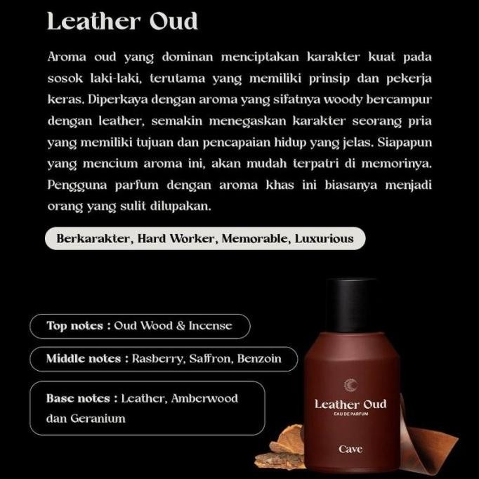 CAVE EAU DE PARFUM LEATHER OUD 50 ML ORIGINAL CAVE PARFUM LEATHER OUD