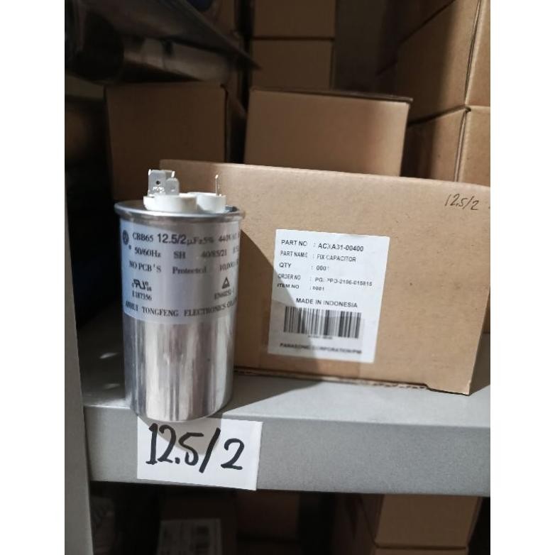 kapasitor ac panasonic 1/2 pk 12,5/2uf capasitor ac panasonic 0,5 pk kapasitor ac panasonic 1/2 pk o