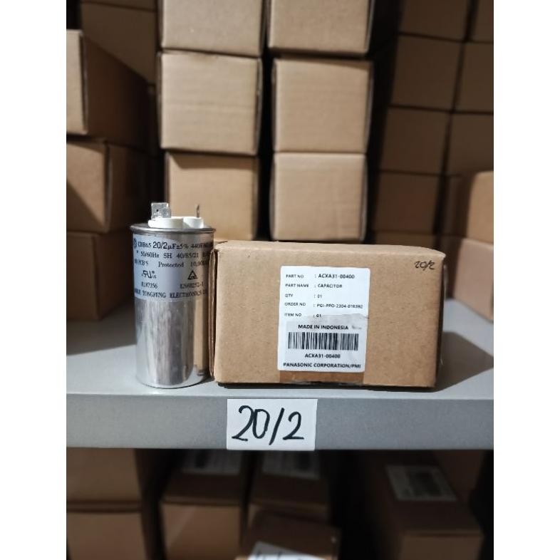 kapasitor ac panasonic 20/2uf
