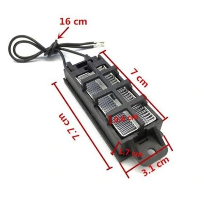 Elemen Pemanas Mesin Tetas Telur Inkubator PTC Air Heater 12V DC 50W