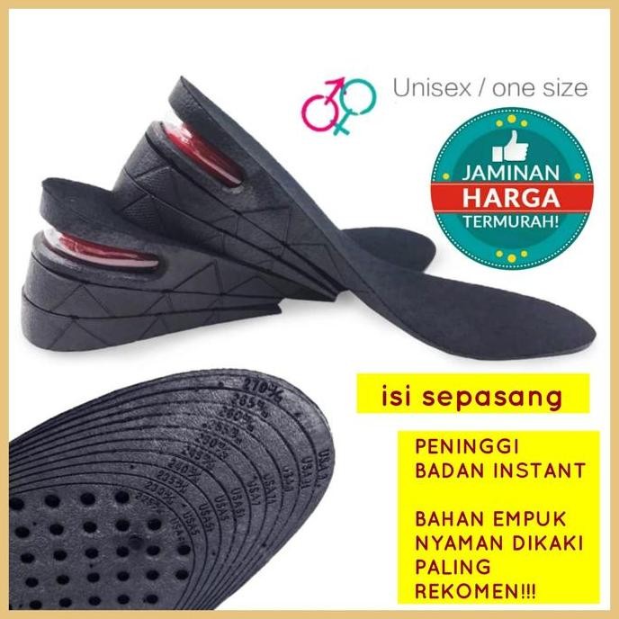 Terlaris Insole Penambah Tinggi Badan Premium Alas Sepatu Pria Wanita Insole Peninggi Badan Instant