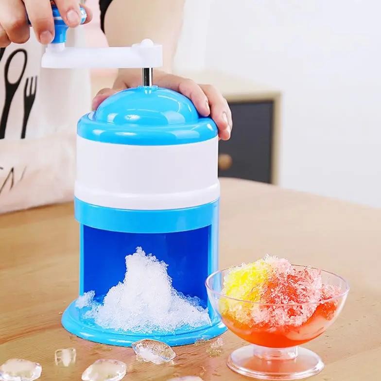Ice Crusher Mini Ice Shavers Chopper Manual Snow Cone  Maker Ice Block