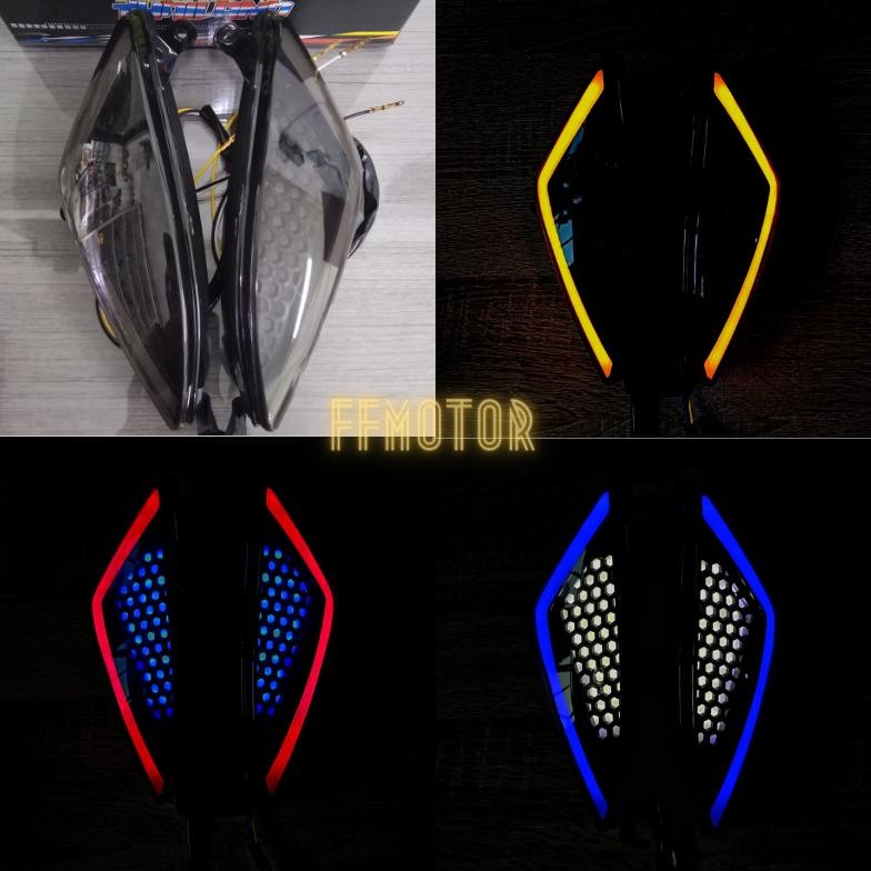 Lampu sen Mio Mx multi colour mata gaban Led alis setkirikanan twins thailand