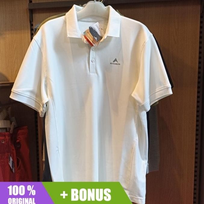 Sale Kaos Eiger X Fartlex Polo Shirtt White Putih 91000 5961 Original Keren