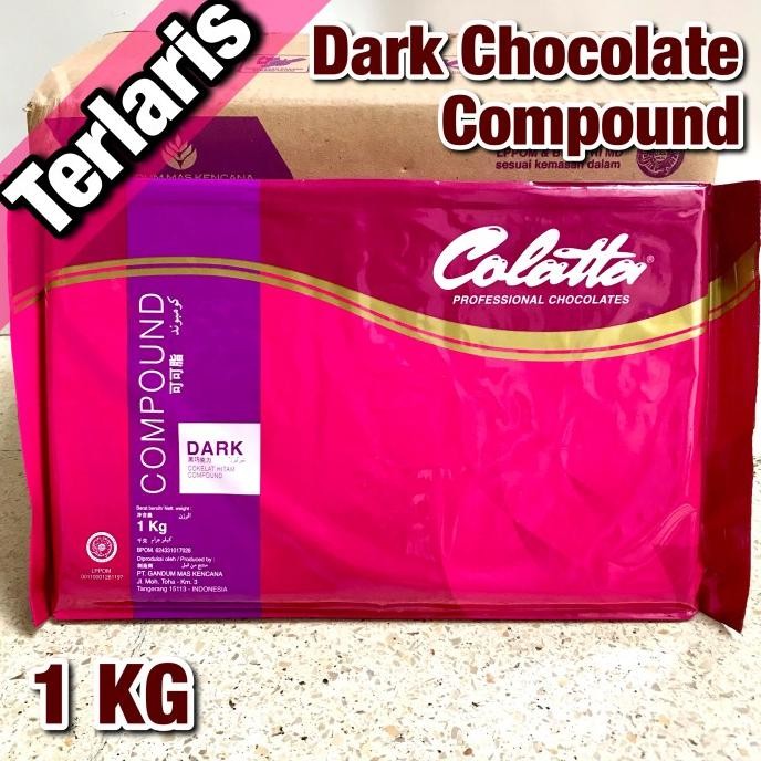 

Colatta Dark Chocolate Compound Cokelat Coklat Hitam Blok Batang 1 KG
