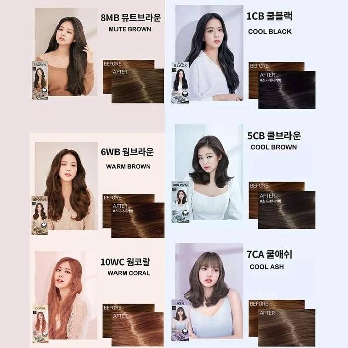 Mise En Scene Hello Cream Dye Hair Coloring - Pewarna Rambut Korea - Cat Rambut Korea