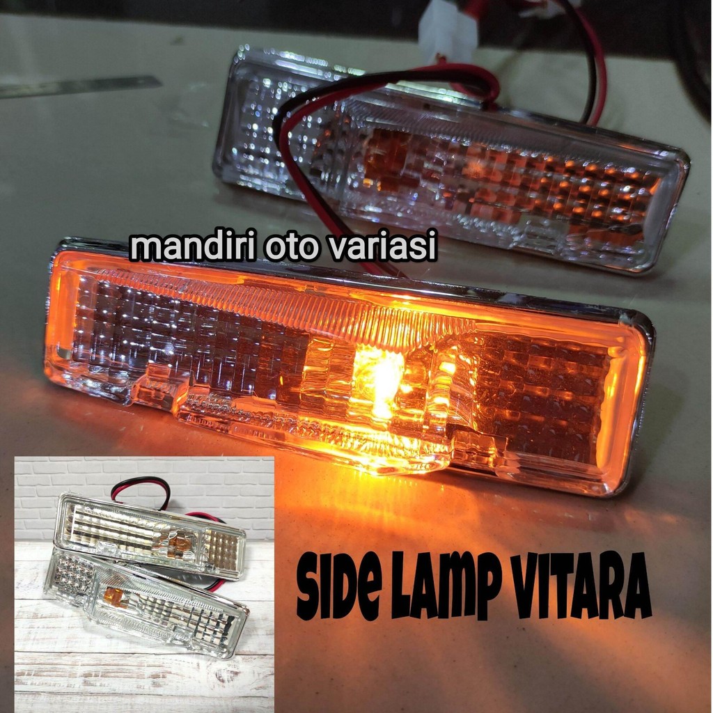 Lampu sen samping model kristal mobil VITARA ESCUDO side lamp sein samping mobil