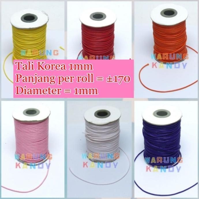 

ready !!! Tali Korea 1mm Warna Roll 170 Meter