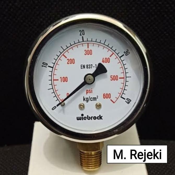 PRESSURE GAUGE WIEBROCK EN 837-1 - 40 kg murah